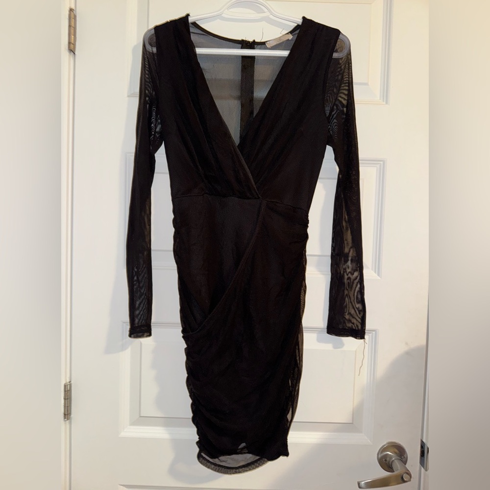 Black long sleeve dress